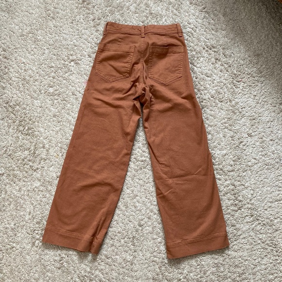 Gap High Rise Wide Leg Full Length Khakis Summer Spice - Picture 6 of 6